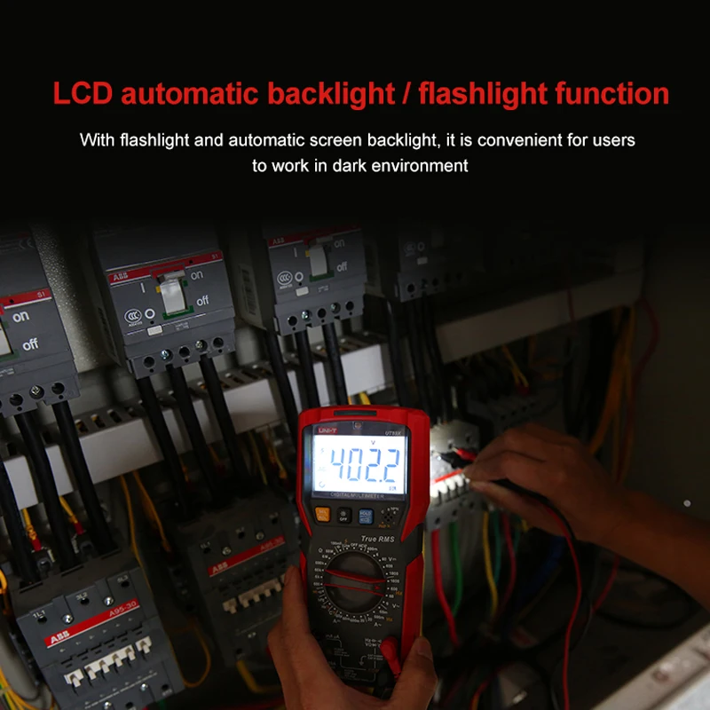 UNI-T Professional Digital Multimeter UT89X/UT89XD True RMS NCV 20A Current AC DC Voltmeter Capacitance Resistance Tester