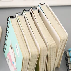 4pcs Creative Cartoon Memo Pads Cute Coils Notebook Student Kids Gifts Prizes Kawaii School Office Learning Stationery Wholesale