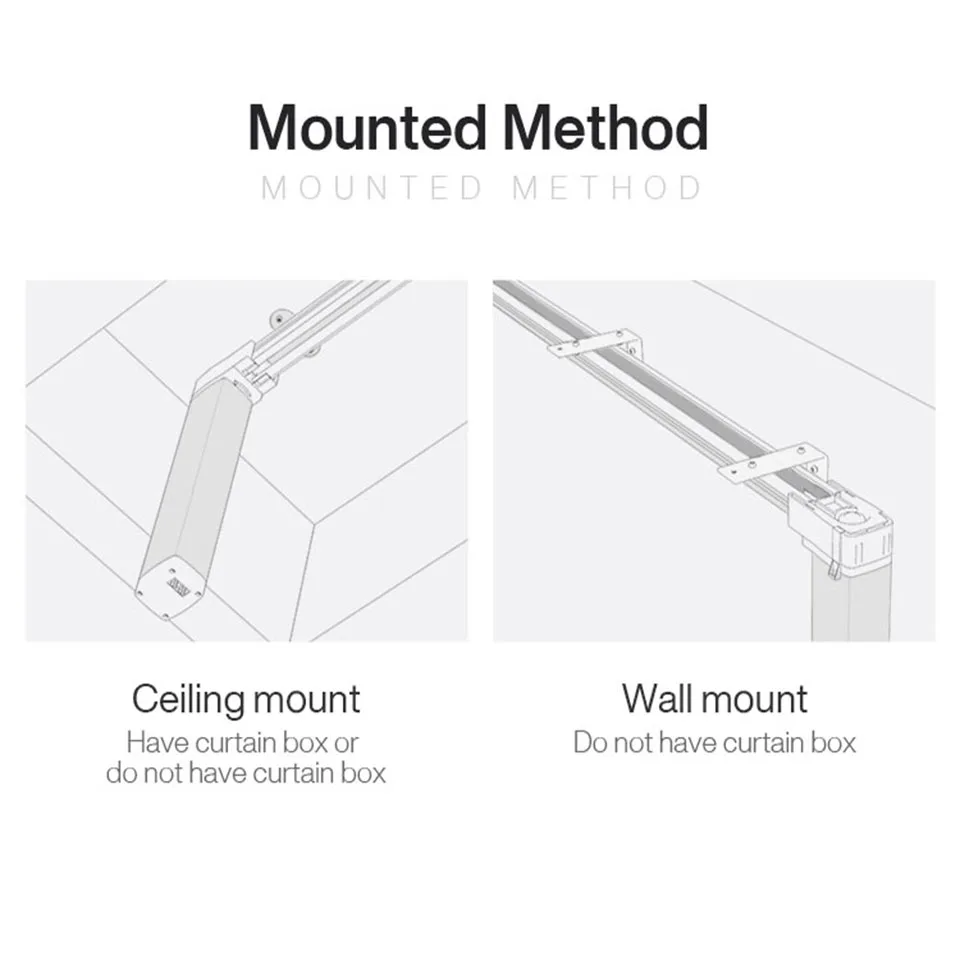 Imagem -06 - Cortinas Inteligentes Track Electric Rod Cornice Rail Sistema de Controle Cortina Automático para Smart Home Zigbee 3.0 Aqara-c2