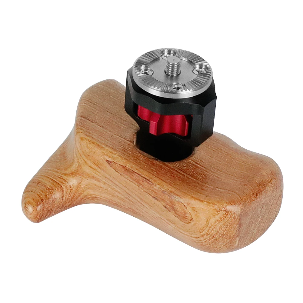 HDRIG Wooden Handle Grip Left Side with ARRI Rosette Mount Connector for DSLR RED Camera Cgae