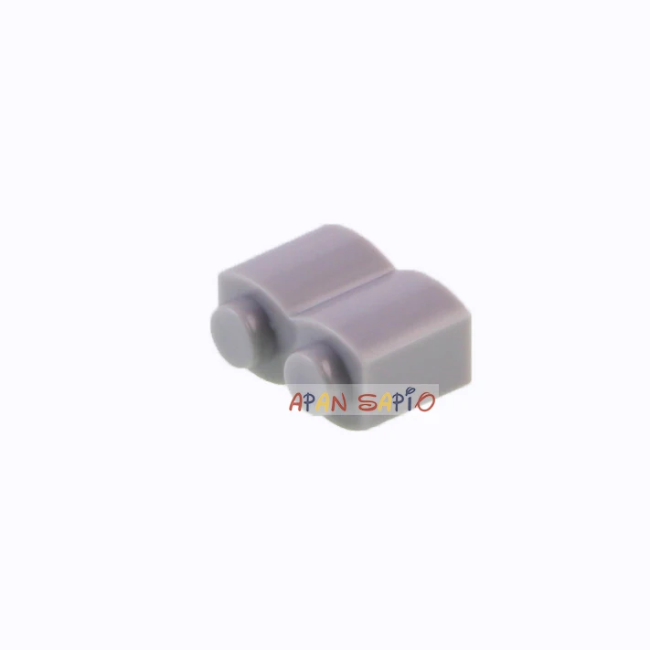100 stücke DIY Bausteine Figuren Welle Ziegel 1x2 Punkte Pädagogisches Kreatives Kunststoff Spielzeug für Kinder Kompatibel mit 30136