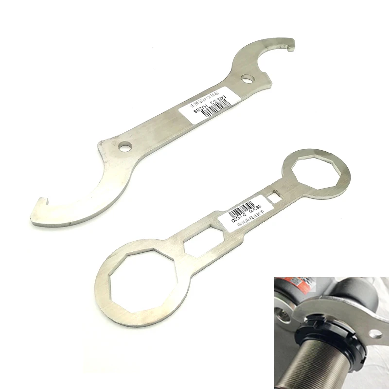 

2pcs / Lot Front Rear Shock Absorber Remove Wrench Cap Hook Fork Repair Tool for Motorcycle Dirtbike