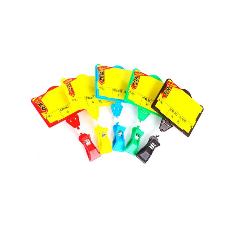 

Supermarket POP Plastic Sign Display, Price Label Tag, Promotion Clips Holders, Advertising Poster, Good Quality, 10Pcs