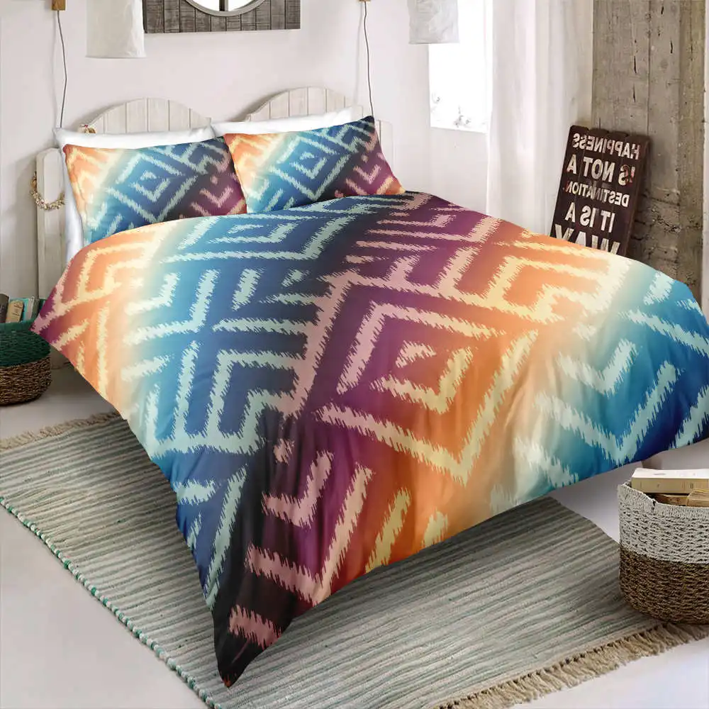 2020 Colorful  Style Bedding Sets 2/3 pcs set  Duvet Covers Soft Double King Size Soft For Best Gifts