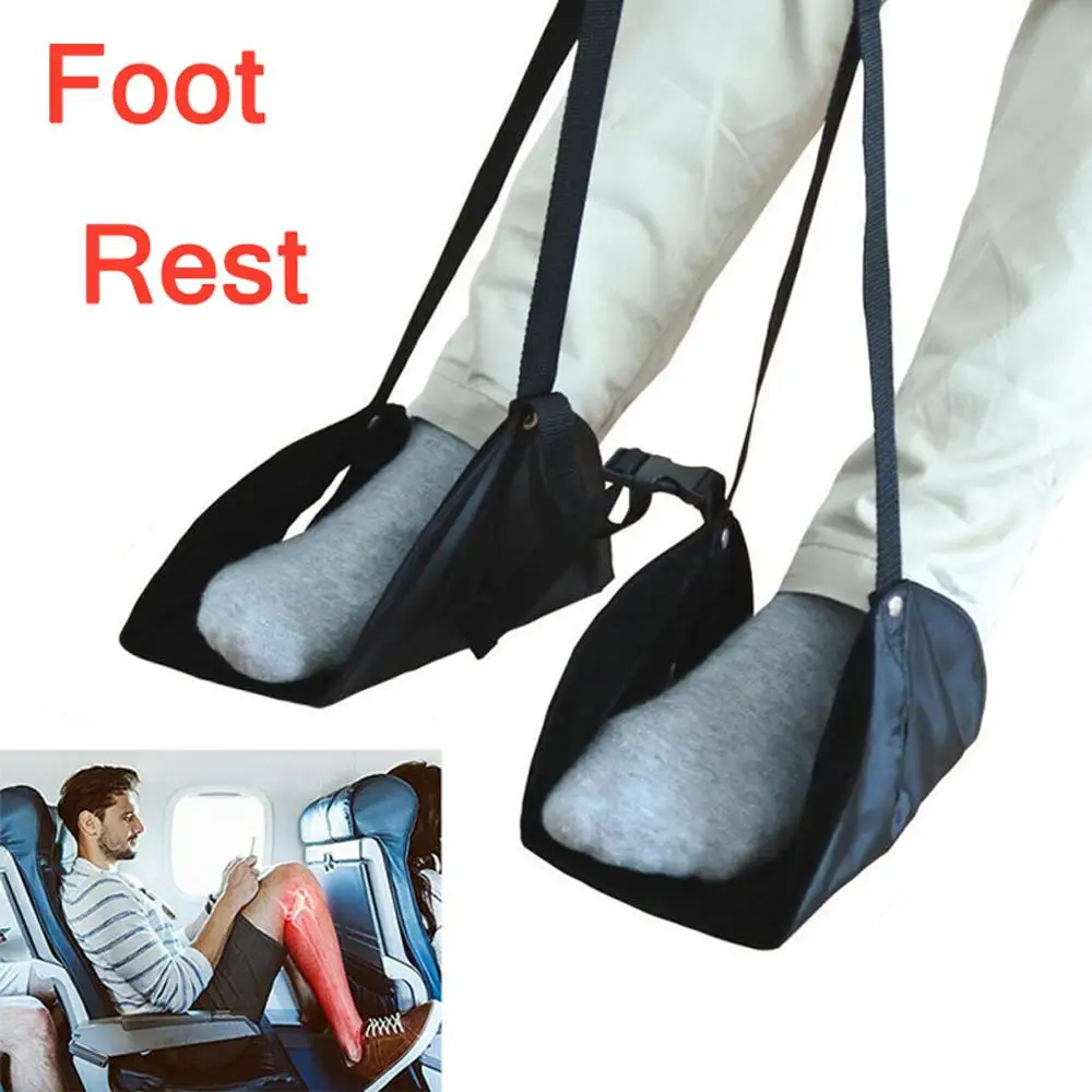 2020 New Footrest Comfy Hanger Travel Airplane Footrest Hammock Made with Premium Memory Foam Foot