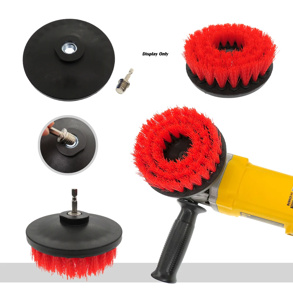 1Pcs 5Inch Power Scrubber Brush Electric Drill Cleaning Hollow M14 Thread for Carpets, Kitchens and Bathrooms