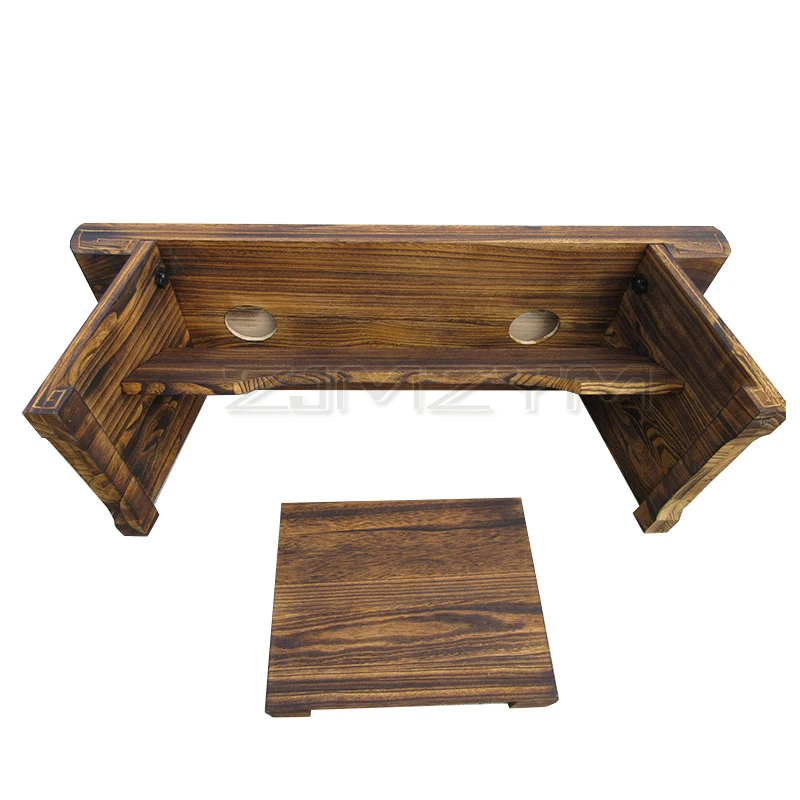 Antique Low Tea Table with stool Living Room Tatami Guqin collapse table calligraphy table tatami table low table Wood Table