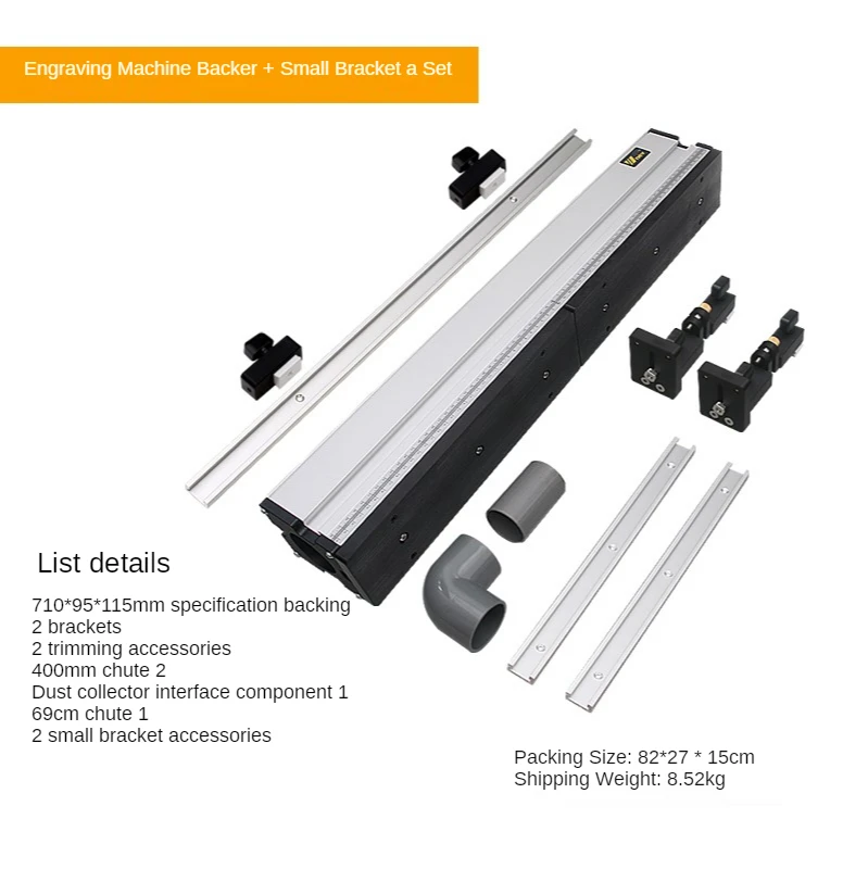 1 Set Woodworking Aluminium Profile Fence with Sliding Brackets Tools for Wood Work RouterTable Saw Table DIY Workbenches