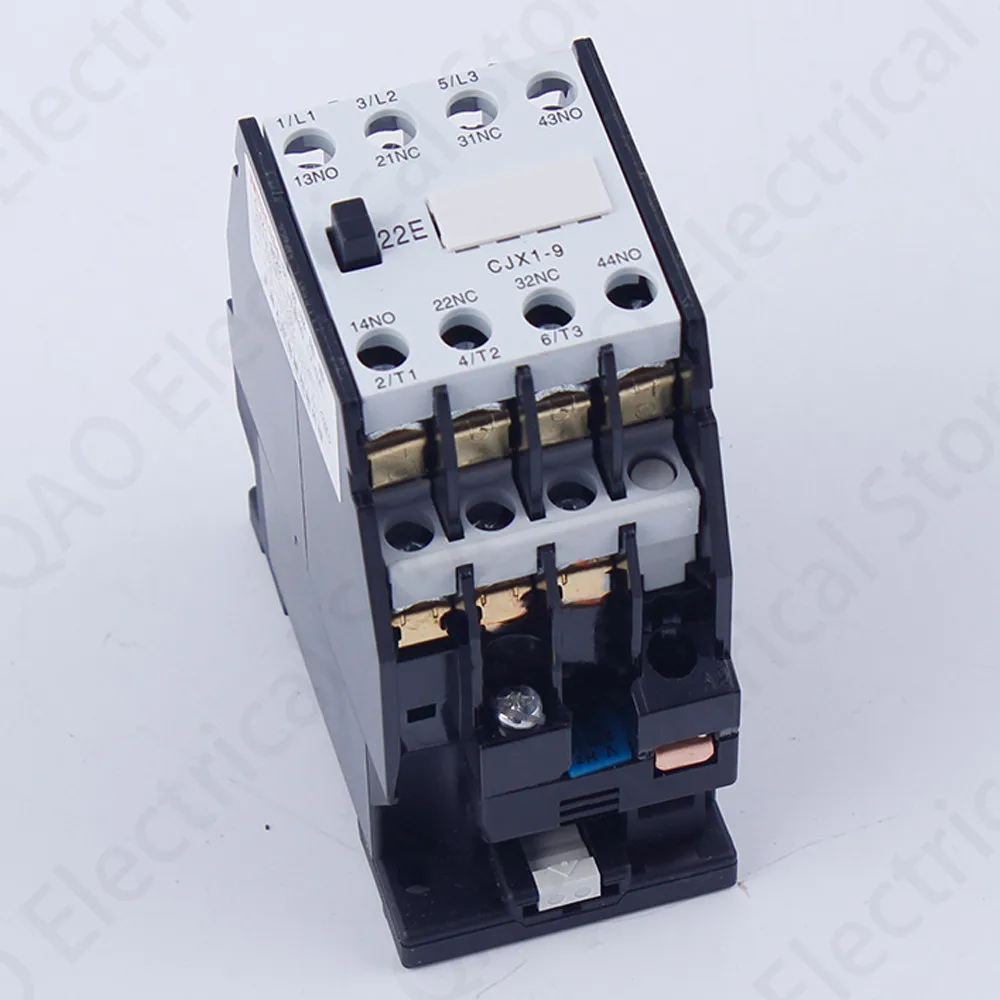 CJX1-9/22 3TB40 AC contactor DIN Rail Mounted 2NO 2NC 24V/36V/48V/110V/127V/220V/380V 9A 50HZ/60HZ