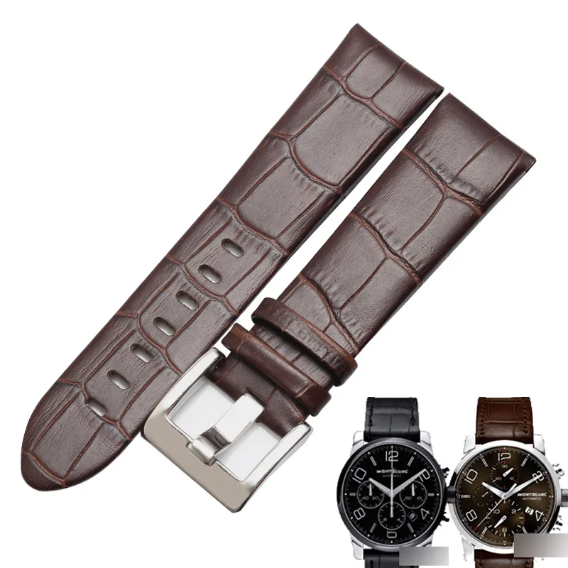 WENTULA watchbands for TIMEWALKER 9670 calf-leather band cow leather Genuine Leather leather strap watch band