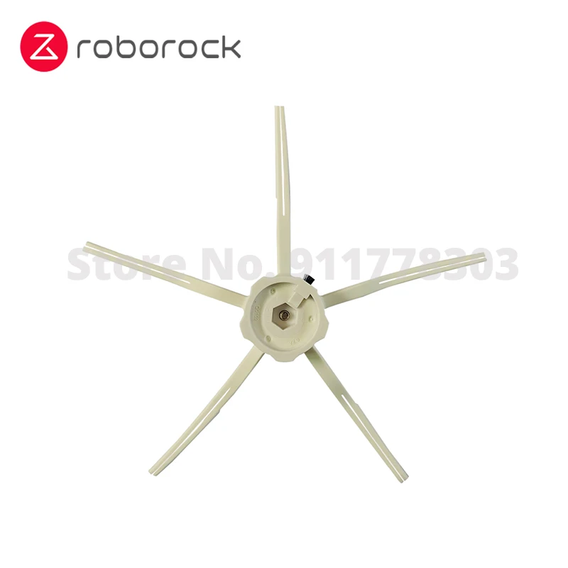 Brosse latérale collée douce originale pour aspirateur robot Roborock S60 S61 S50 Max S60, pièces blanches pour aspirateur robot pur, 2 pièces/paquet