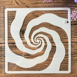 Plantillas de capas DIY de molino de viento, 13cm, pintura de pared, álbum de recortes para colorear, álbum de relieve, plantilla de tarjeta decorativa