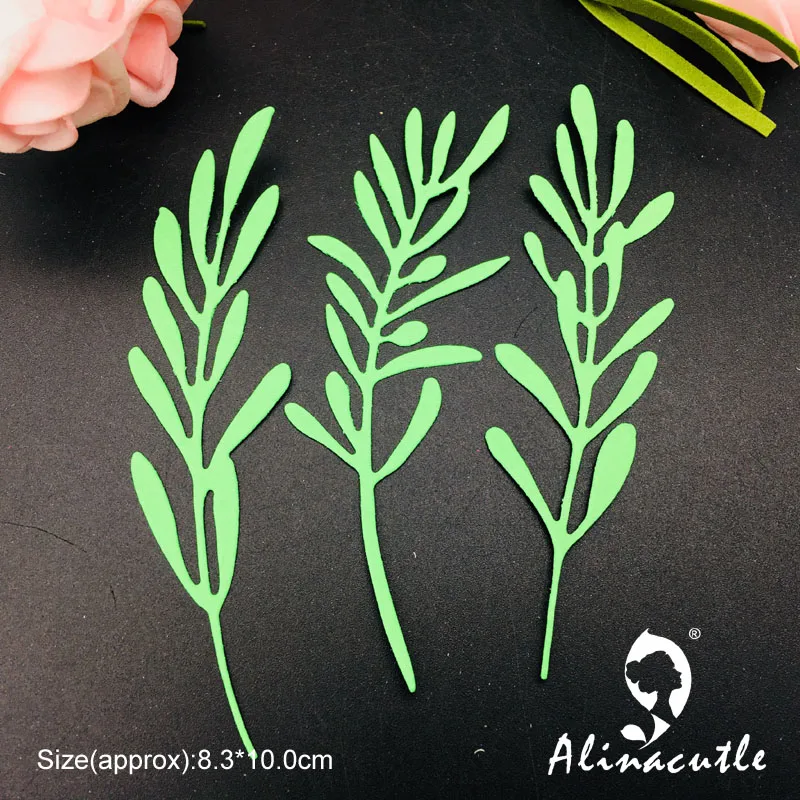 Alinacutle Metal Cutting Die Cut 3PC Leaf Leaves Floral DIY Scrapbooking Paper Craft Handmade Card Punch Art Cutter Die Cut image 6