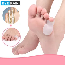 1 par de almohadillas correctoras de juanete de Gel suave para el dedo del pie, almohadillas correctoras para Hallux Valgus, Protector de Bunionette, alivio del dolor