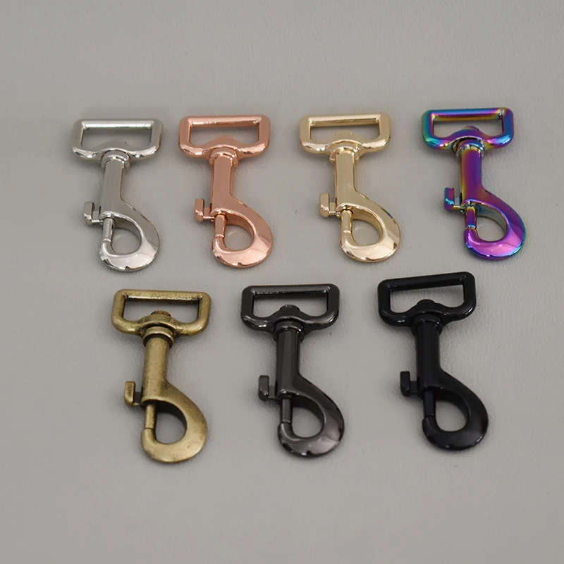 

20 pcs metal buckles for bag cat dog leash25mm lobster clasps swivel snap hooks for backpacks keychain diy accessories