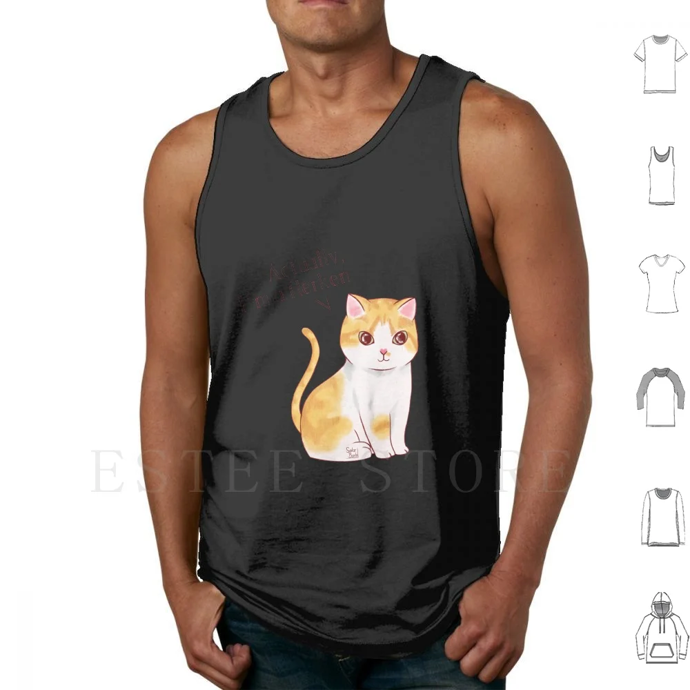 Actually , I'm A Flerken Tank Tops Vest Sleeveless Flerken Cat Animal Pet Kawaii Cats Sailor _ Barb
