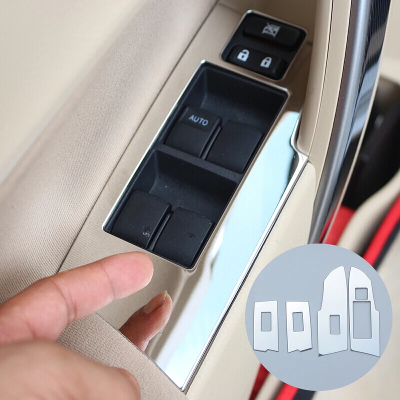 

For Toyota Corolla Accessories 2014-2017 Car Styling Stainless steel Door Window Lift Regulator Cover Trim