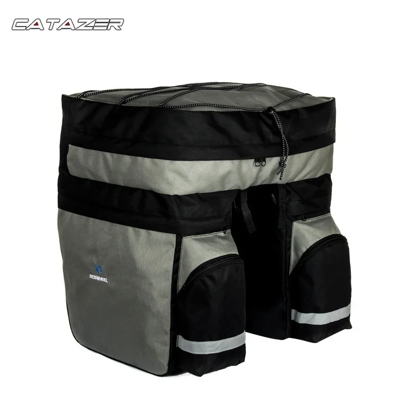 

60L MTB Bicycle Carrier Bag Rear Rack Bike Trunk Bag Luggage Pannier Back Seat Double Side Cycling Bycicle Bag