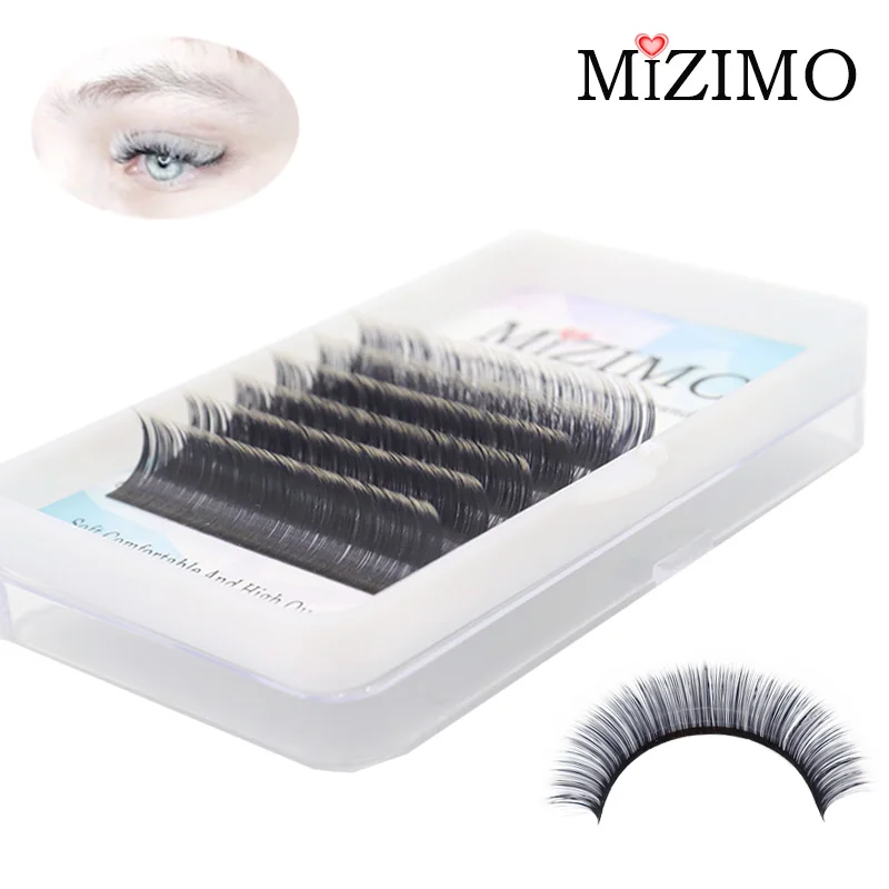 ใหม่สีGrafted Eyelashesสีเหลือง 2 สีประดิษฐ์Mink Hairแฮนด์เมดEyelash Extensionเครื่องมือ