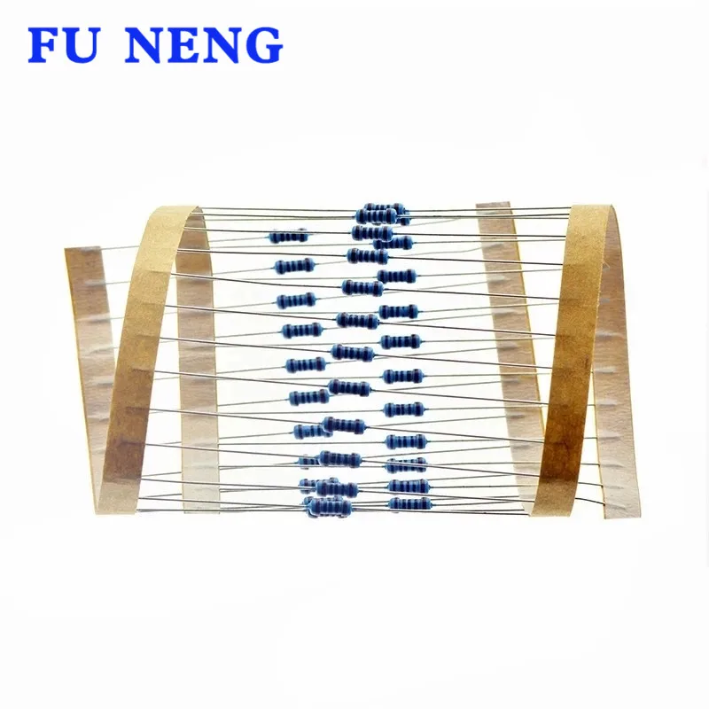 100 stücke 2,2 ohm 1/4W 2,2 R Metall film widerstand 1%