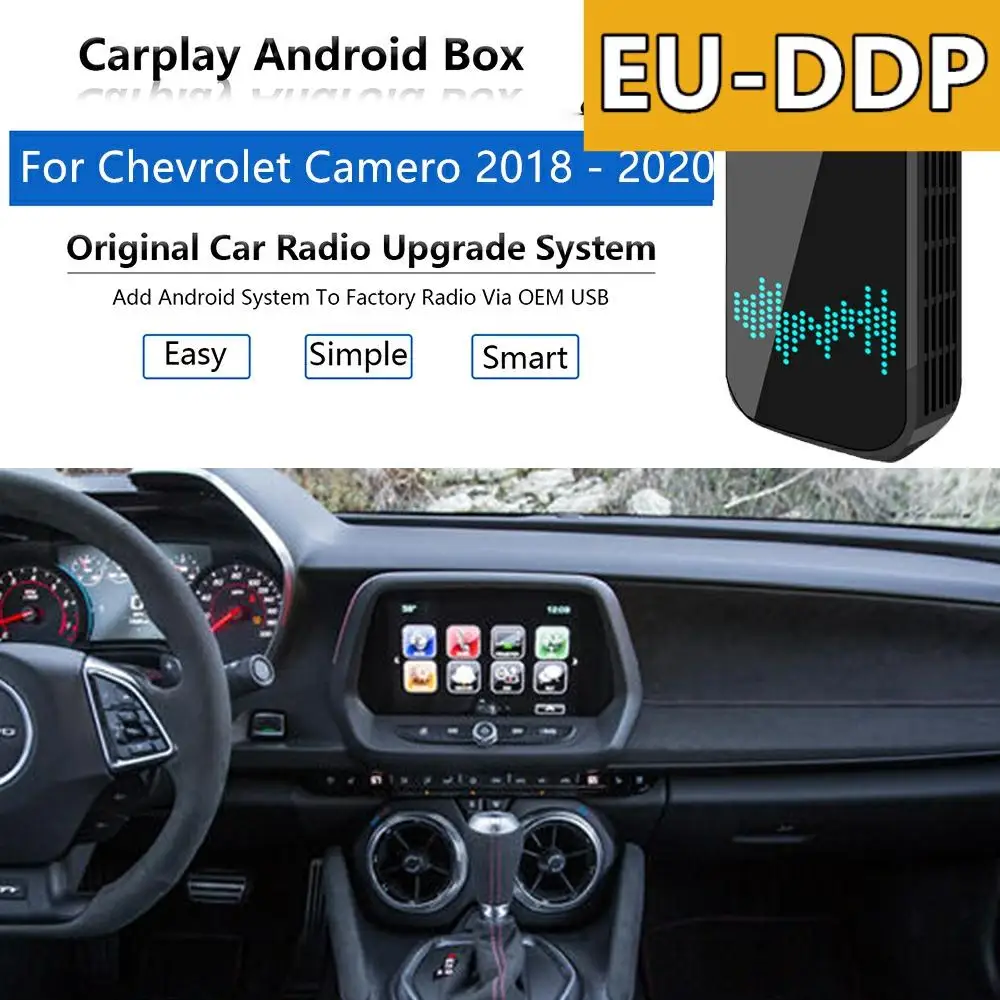 

Android AI Box Carplay upgrade For Chevrolet Camero 2018 - 2020 Radio Apple Autoradio Car Multimedia Player Wifi Mirror Link