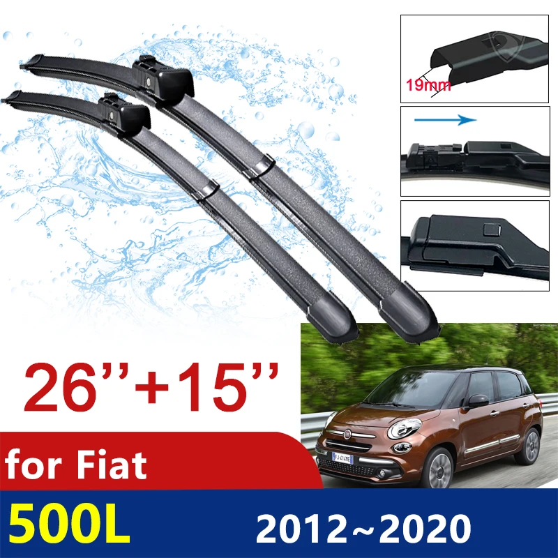 

Car Wiper Blades for Fiat 500L 2012~2020 Front Window Windshield Windscreen Car Accessories 2013 2014 2015 2016 2017 2018 2019