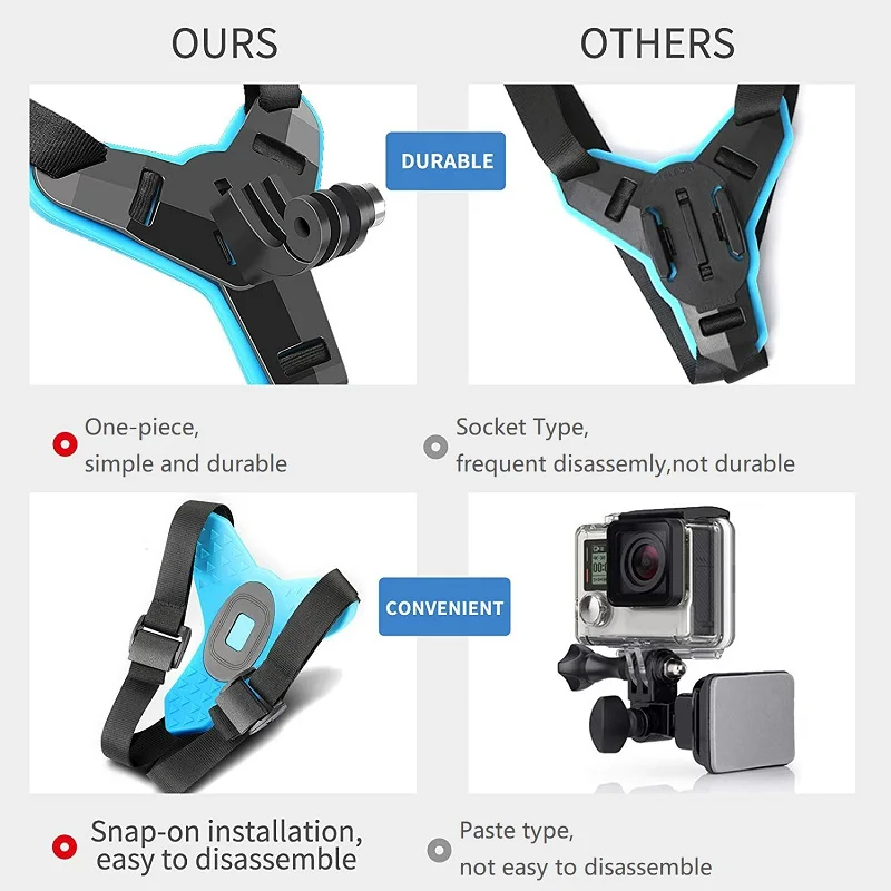 Helmet Strap Mount Chin Stand Holder Motorcycle Action Sports Camera Full Face Holder Accessory For GoPro Hero 9 8 7 6 5 4 - Image 4