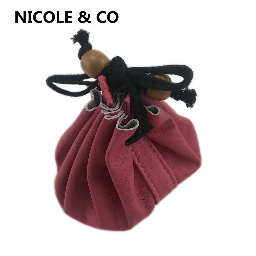 

NICOLE & CO 2023 Spring /Summer New Simple design ladies coin purse female mini wallets Genuine leather small bag