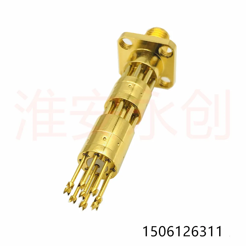 

Five-jaw radio frequency head RF nine-jaw plum blossom probe high frequency 9-pin test probe SMA connector multi-pin nine-tooth