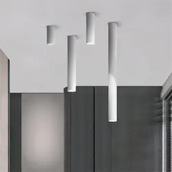 Nordic Light Illuminazione Dell'interno Ha Condotto La Lampada del Soffitto Del Tubo Lungo di Superficie Montato Luce del Punto Per Il Soggiorno Camera Da Letto Corridoio Negozio di Caffè