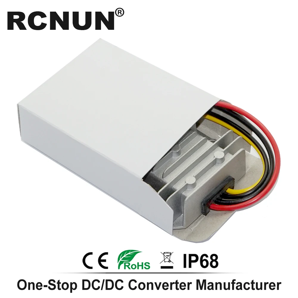 Waterproof 12V to 48V 2A 96W DC to DC Boost Converter 12V-48V DC-DC Step Up Car Power Converters Regulators CE RoHS