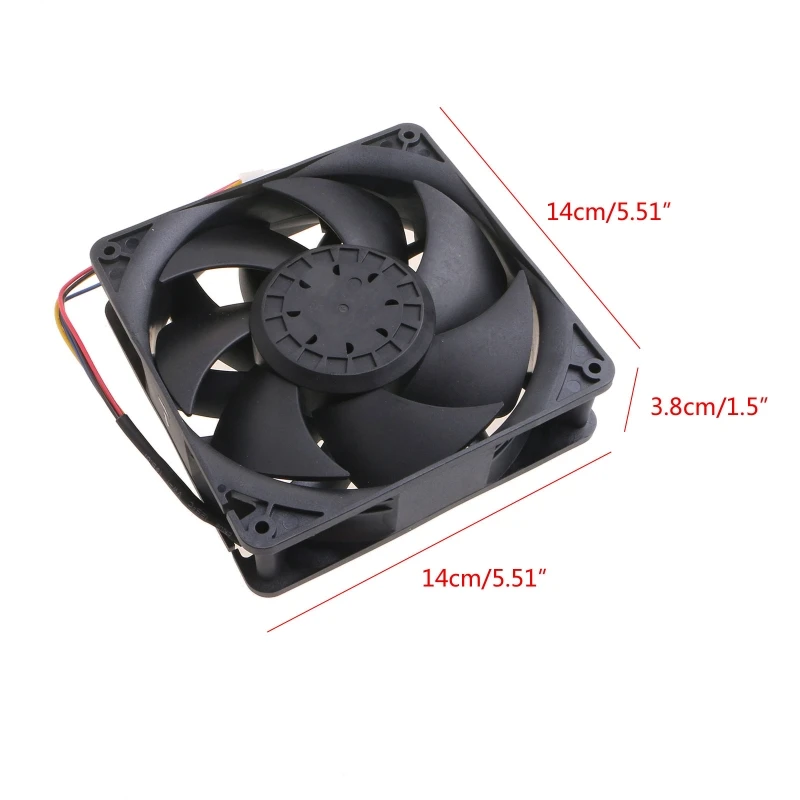 عالية الطاقة مروحة التبريد 4 دبوس KZ14038B012U متوافق مع واتسمينر 12 فولت 7.2A 14 سنتيمتر M20S M21S الصناعية برودة مروحة