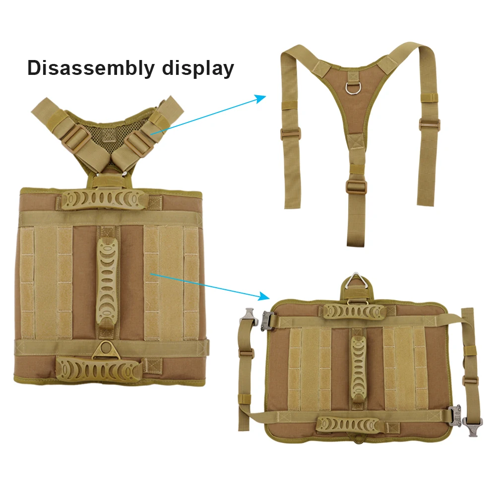 Military Tactical Dog Harness German Shepherd Pet Dog Vest With Handle Nylon Harness Adjustable For Medium Large Dogs