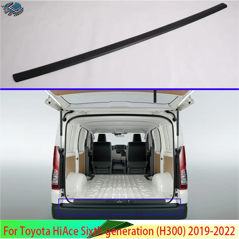 For Toyota HiAce Sixth generation (H300) 2019-2022 plastic rear bumper protection window sill outside trunks decorative plate