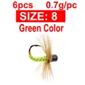6PCS Size8 Green