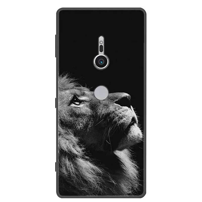 Case For Sony Xperia XZ1 XZ2 XZ3 Cover Silicone Painted Soft Phone Back Cases for Sony XZ2 Compact Premium Protective Funda Capa