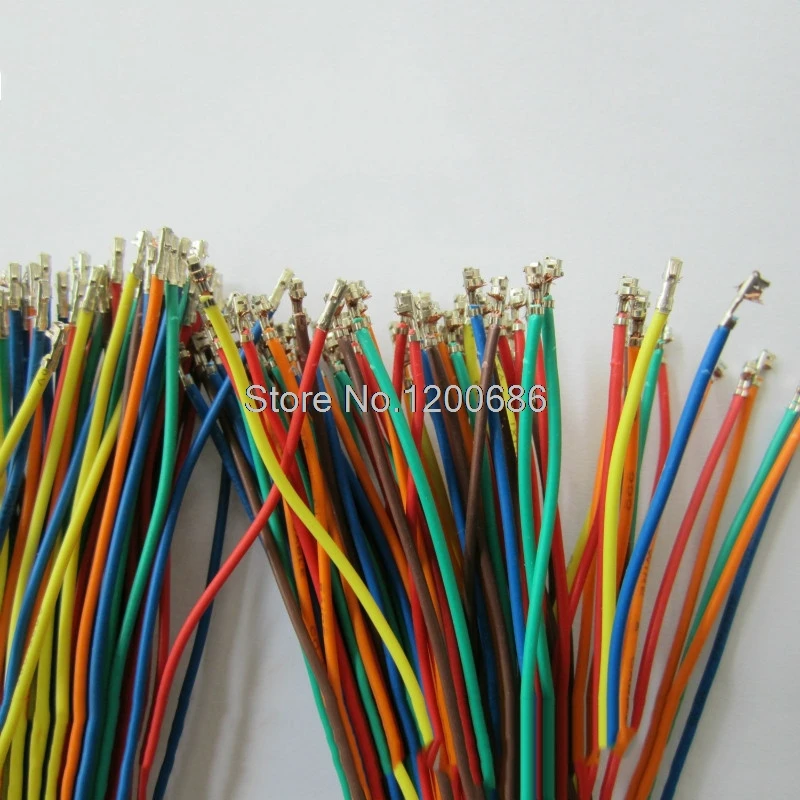 

50pc 6 Colors XH2.54 Single Tin Header 15CM Terminal wire Connector wire 24AWG