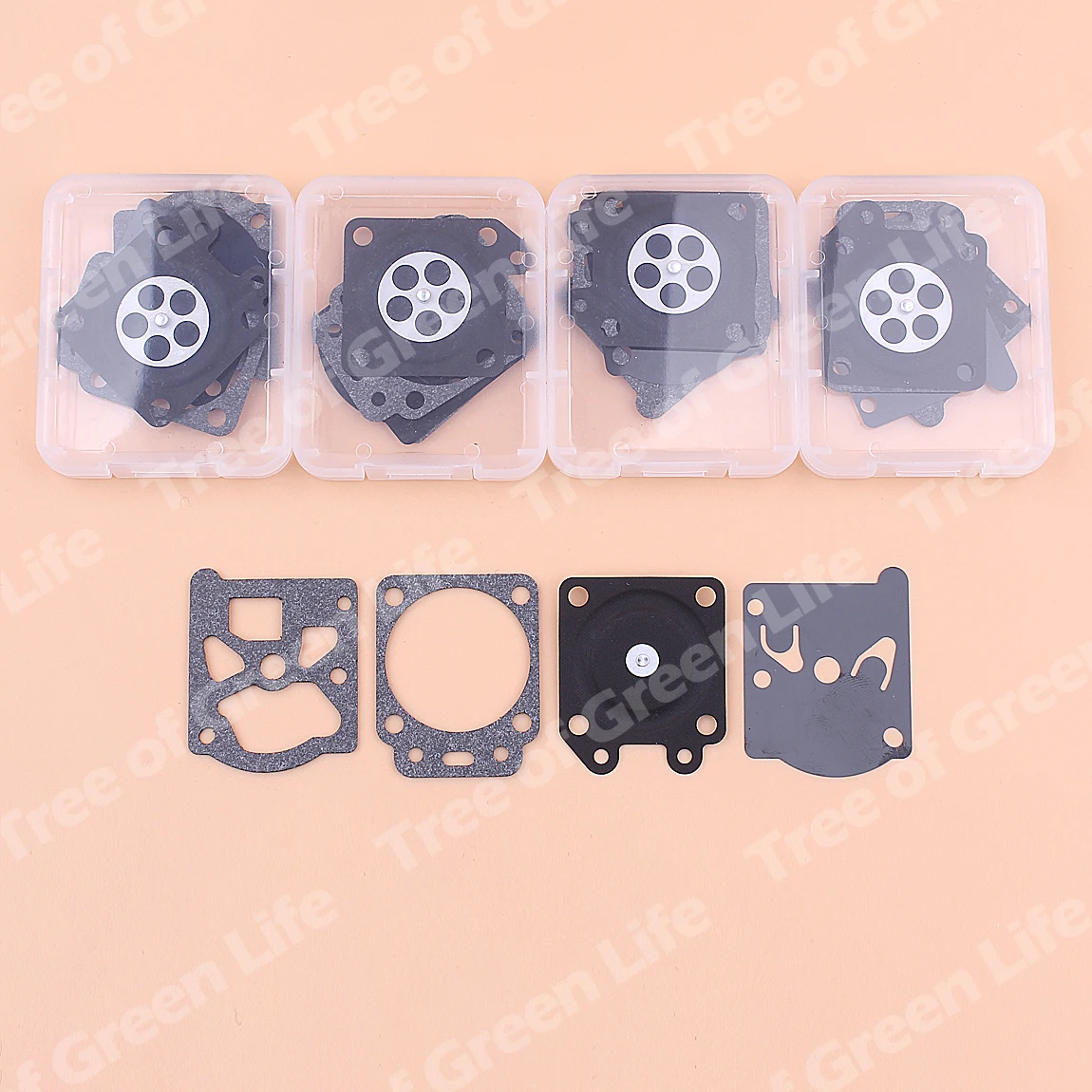 5 unids/lote Kit de reconstrucción de diafragma de reparación de carburador para Makita DCS341 DCS401 Walbro K20-WAT Carb