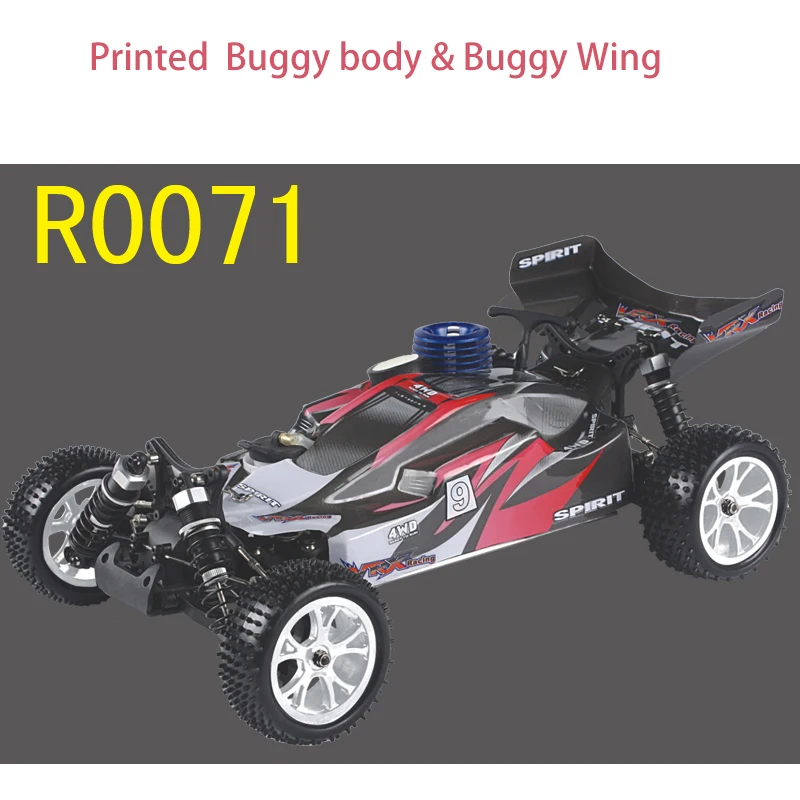 Body Shell & Wing For Vrx Racing 1/10 Nitro Buggy Spirit RH1006 RH1007,Fit R0070/R0071/R0110