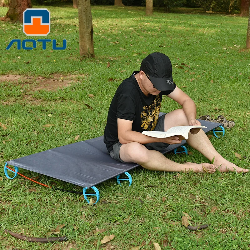 

Aluminum Alloy Camping Bed, Ultra-light, Single Person, Foldable Sleeping Pad, Climbing Rest Bed, Portable Folding Bed