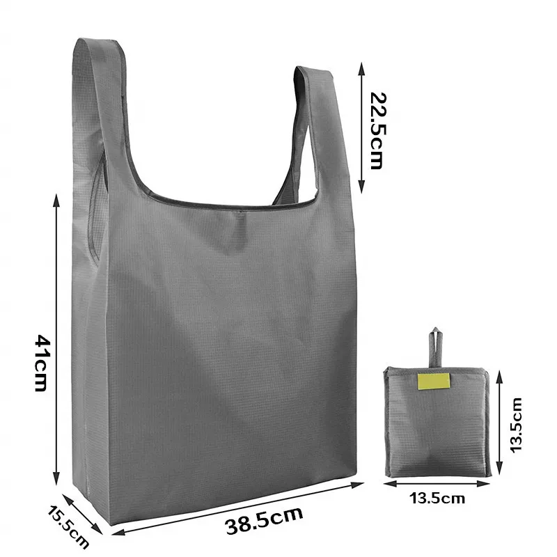 10pcs Foldable portable shopping bag washable and eco-friendly bag waterproof Oxford cloth storage tote bag wedding party gifts