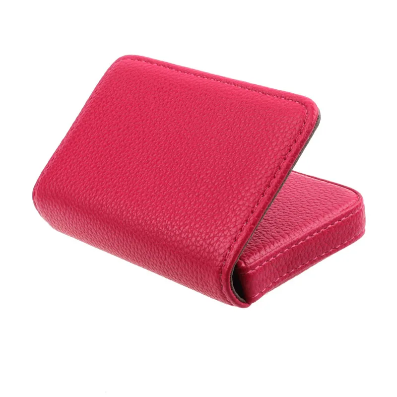 New Men leather card holder Exquisite Magnetic Attractive Card Case for Men portefeuille homme Credit card holder -30