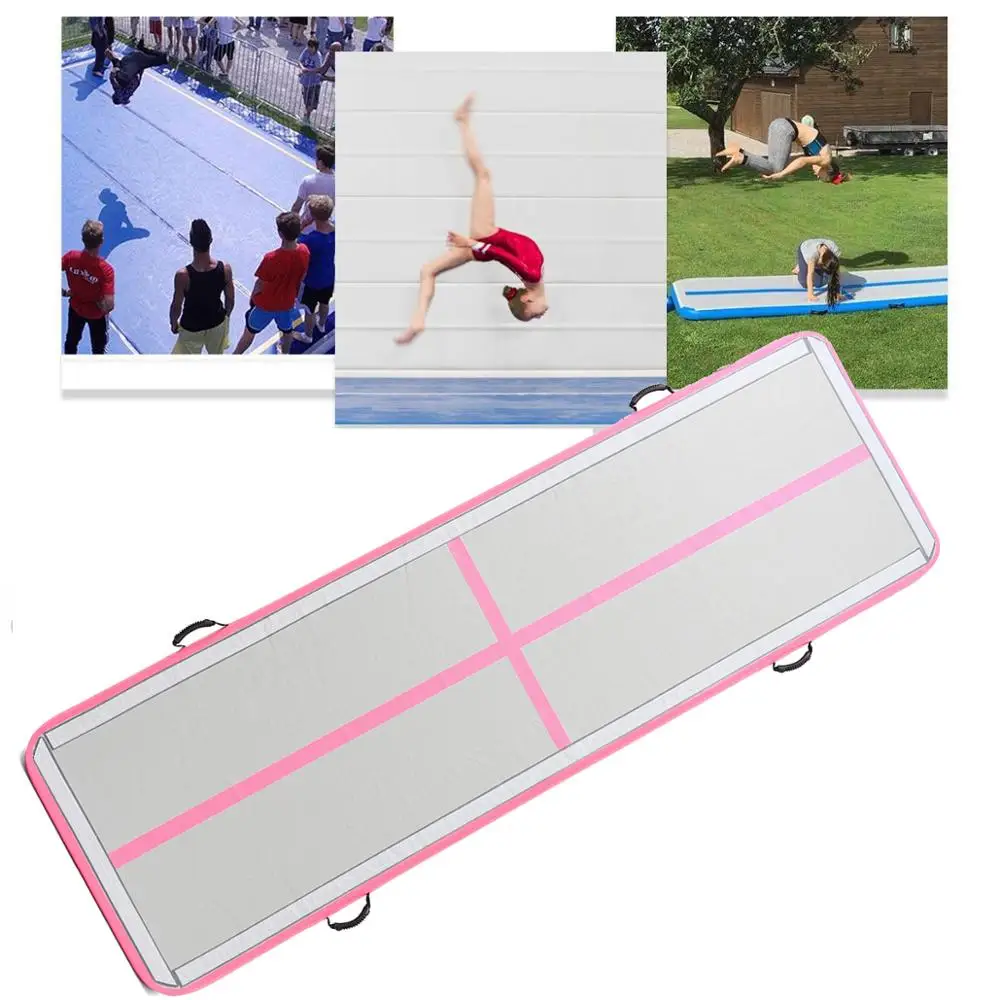 8mx2mx20cm Gymnastiek Air Track Tumbling Matten Grote Opblaasbare Airtrack Vloer met Gratis Elektrische luchtpomp Professionele Training