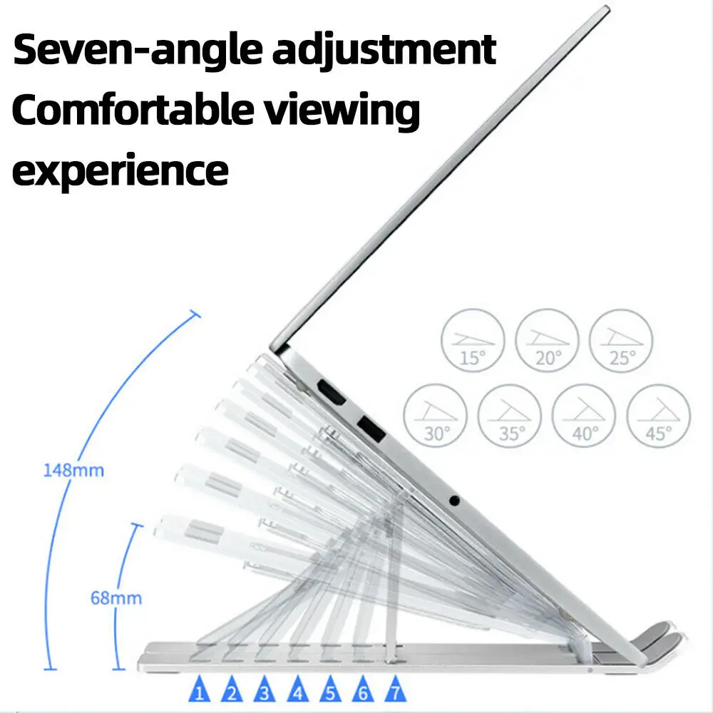 Aluminium Klapp Computer Schreibtisch Einstellbare Notebook Stand Notebook Tablet Ständer