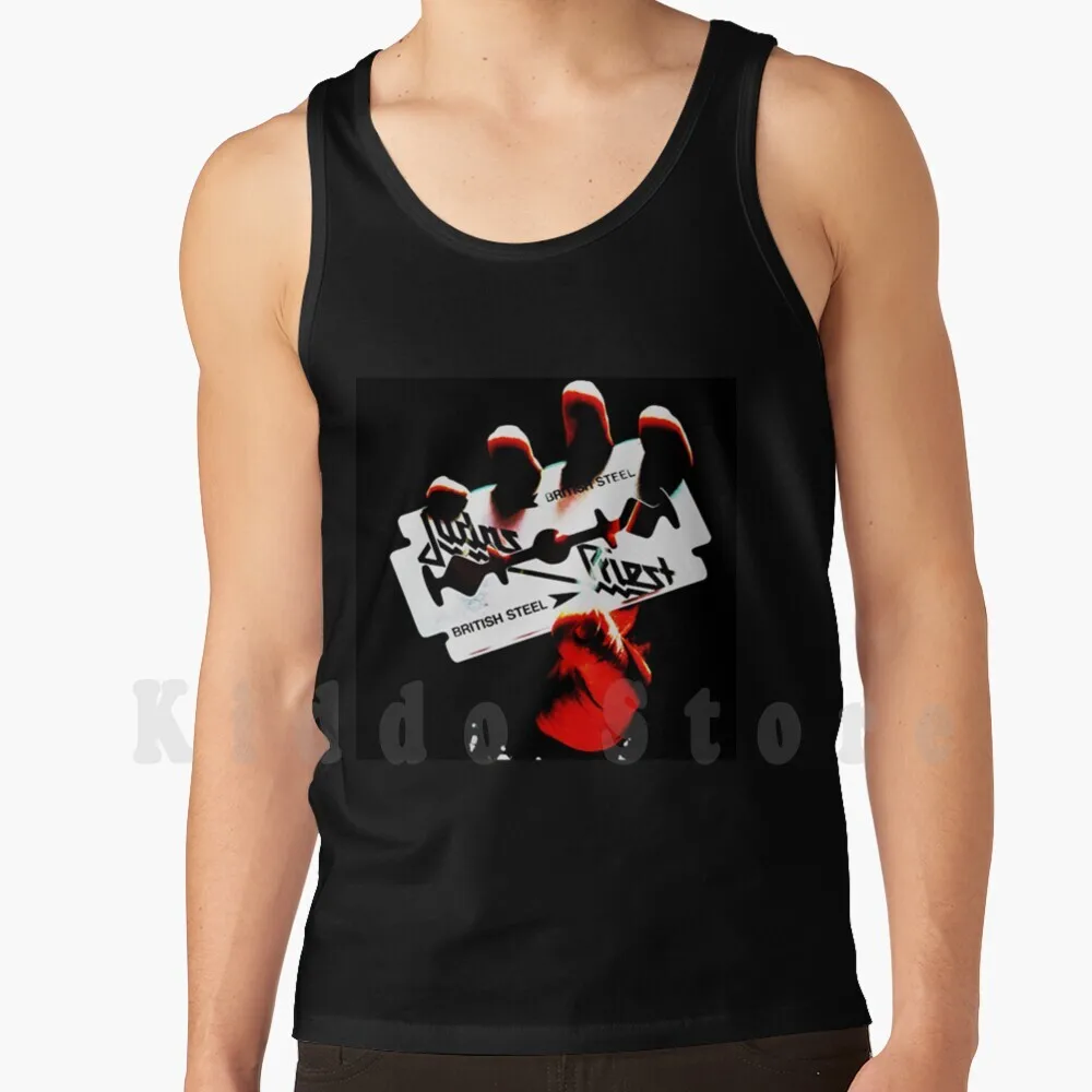 British-Steel Tank Tops Vest 100% Cotton Judas Priest Judas Priest Judas Priest Phone Skin Judas Priest Sale Judas Priest