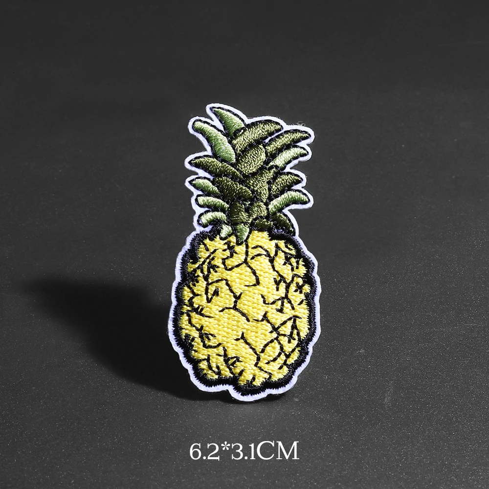 Fruit Embroidery Patch Heat Transfers Iron On Cherry Banana Badge Sew On Patches for Clothing DIY Clothes Sticker Decor Applique