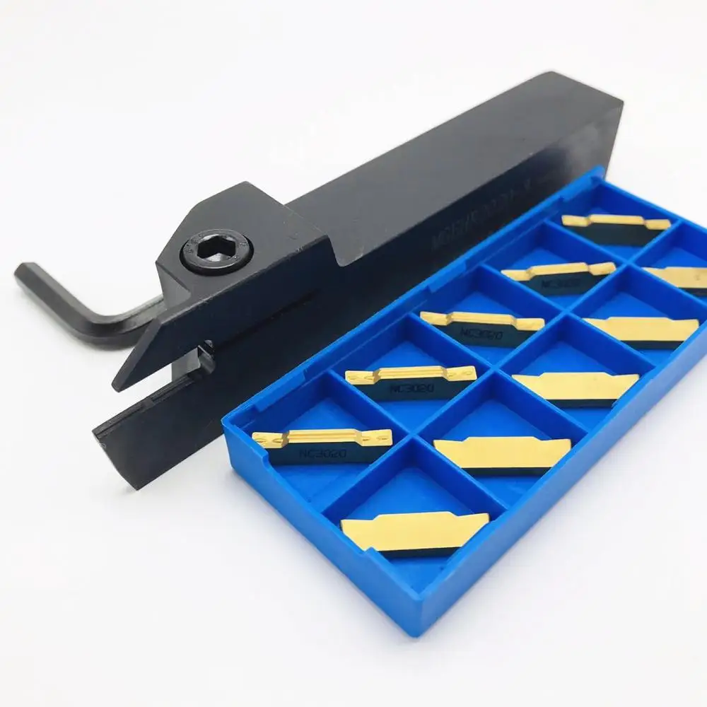 MGEHR2020-3 portautensili per scanalature + 10 pezzi MGMN300 M utensile per tornio in metallo di alta qualità lama per tornio CNC utensile per tornitura universale
