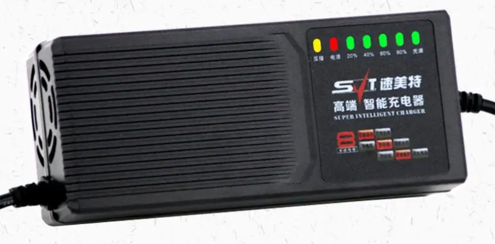 72 فولت 32AH شاحن بطارية الرصاص الحمضية ذكي النبض 3.8A شحن شاحن الدراجة الإلكترونية الحالية