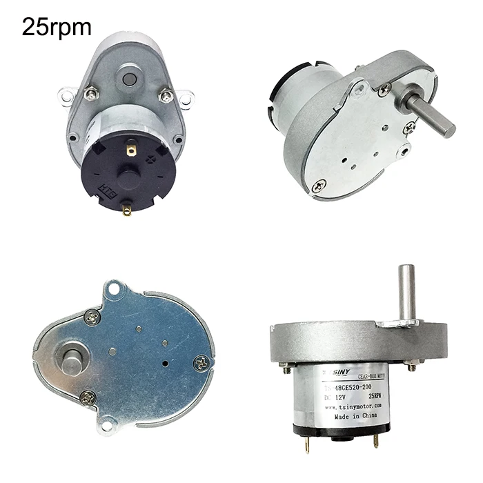 48GE520 Strong Box przekładnia DC skrzynki silnik 12V DC boks motoreduktor 6.5RPM 25RPM automat sprzedający mikro silnik elektryczny dla