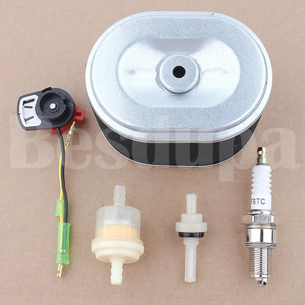 Imagem -02 - Kit de Filtro de Combustível para Honda Gx110 Gx140 Gx160 Gx200 Peças para Motor 3.5-hp 17gpze0505 w Interruptor Liga Desliga Alerta de Sensor de Óleo Baixo